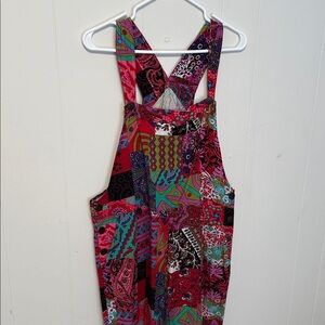 Colorful Patchwork Overalls